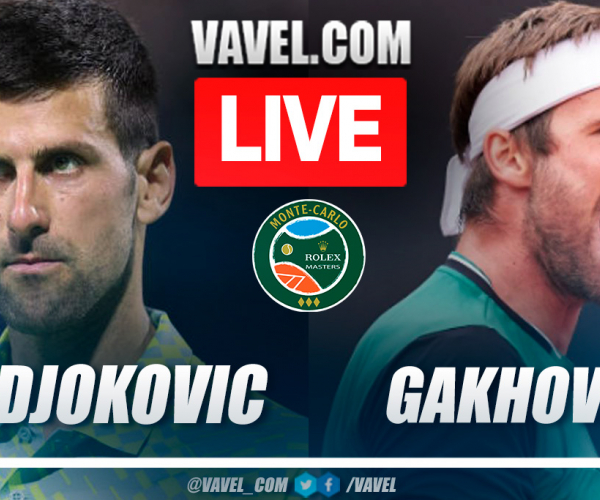 Summary and points of Djokovic 2-0 Gakhov in Montecarlo Masters