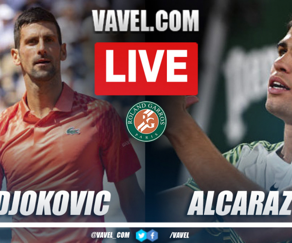 Highlights and points of Djokovic 3-1 Alcaraz at Roland Garros Semifinal 2023