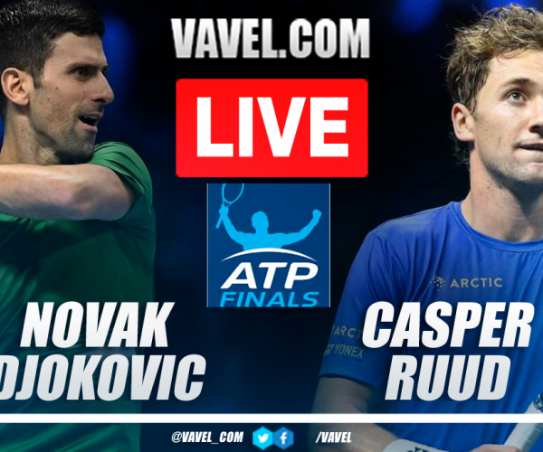 Summary and highlights of Novak Djokovic 2-0 Casper Ruud in ATP Finals Final