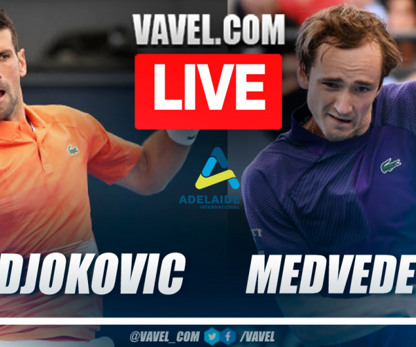 Summary and highlights of Novak Djokovic 2-0 Daniil Medvedev at ATP Adelaida