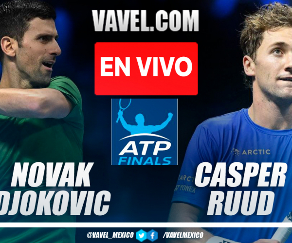 Resumen y mejores momentos del Novak Djokovic 2-0 Casper Ruud en Final ATP Finals