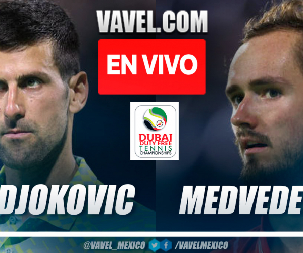 Resumen y puntos del Novak Djokovic 0-2 Medvedev en ATP Doha