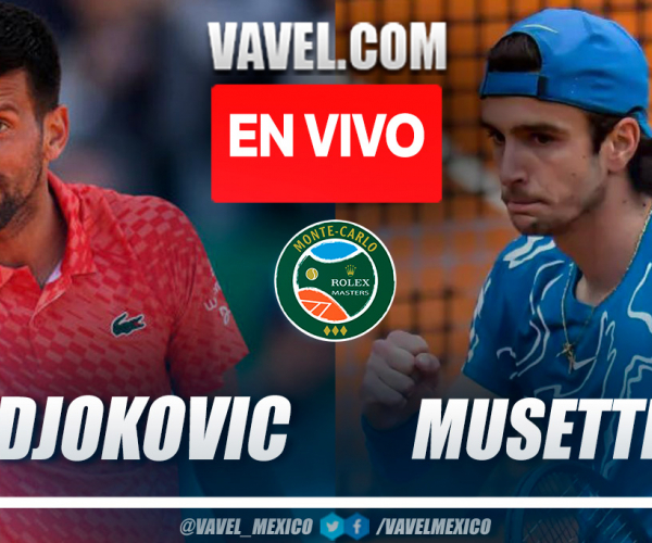 Resumen y puntos del Djokovic 1-2 Musetti en Masters de Montecarlo 