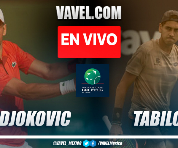 Resumen y puntos del Djokovic 0-2 Tabilo en Masters 1000 Roma