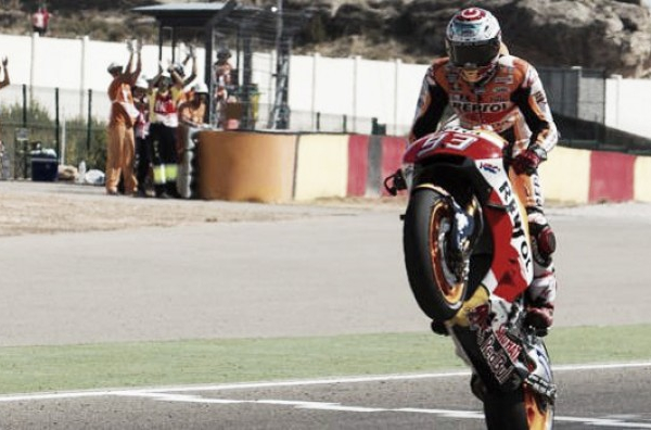 MotoGP - Marquez trionfa ad Aragon, sofferenza Dovizioso: settimo