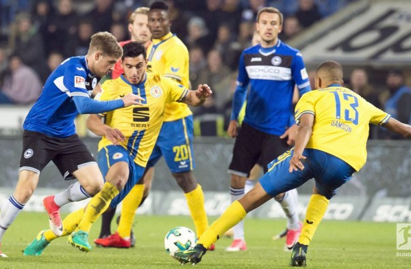 Arminia Bielefeld 2-2 Eintracht Braunschweig: Leandro Putaro condemns Lions to yet another draw