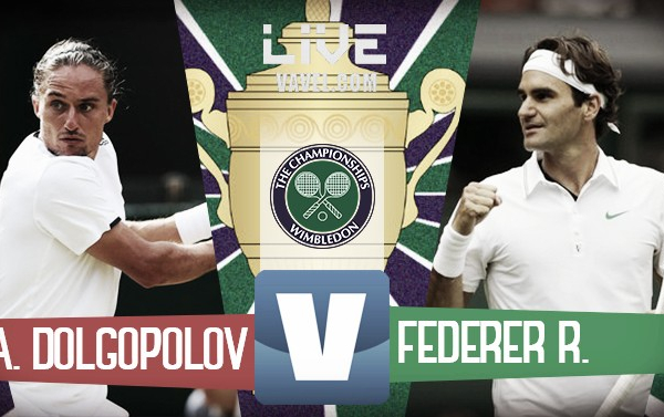 Alexandr Dolgopolov - Roger Federer in diretta: si ferma l'ucraino, Federer al 2° turno