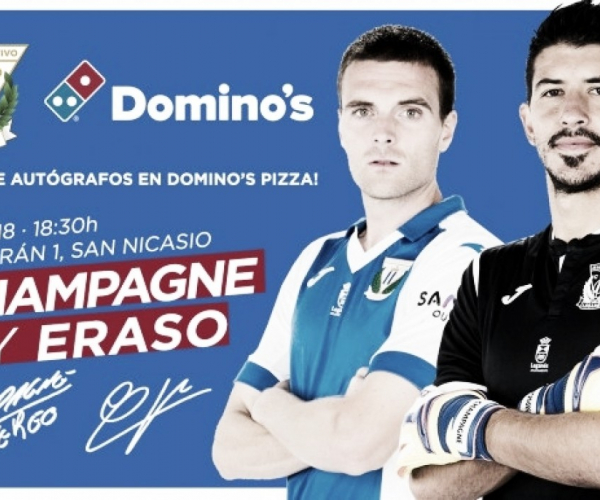 Eraso y Champagne firmarán autógrafos en el Domino's Pizza