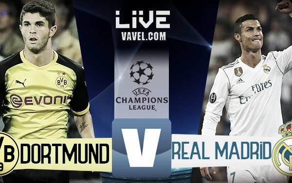 Risultato Borussia Dortmund - Real Madrid in diretta, LIVE Champions League 2017/18 - Bale, Aubameyang, Ronaldo(2)! (1-3)