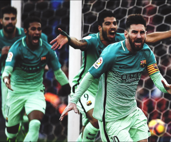 Liga - Messi porta il Barcellona in vetta: battuto l'Atletico Madrid 1-2