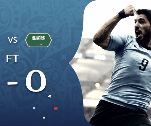 Uruguay-Arabia Saudita 1-0: un gol di Suarez porta l'Uruguay agli ottavi