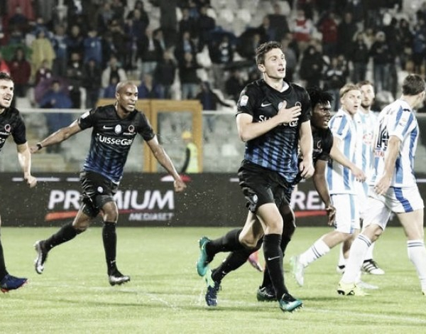 Risultato Atalanta 3-0 Pescara in Coppa Italia 2016/17