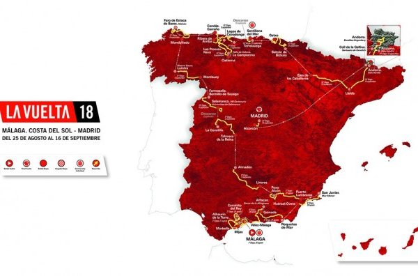 Vuelta 2018, svelato il percorso