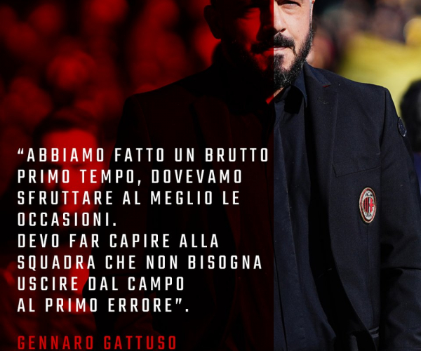 Milan, senti Gattuso: "Ora c'è troppo pessimismo"