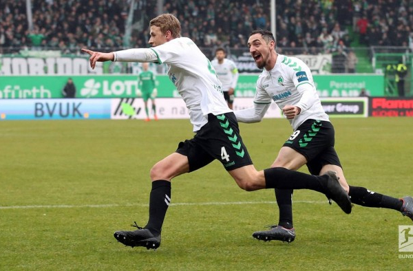 SpVgg Greuther Fürth 1-0 Dynamo Dresden: Lukas Gugganig goal boosts Shamrocks' survival hopes
