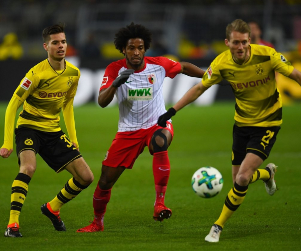 Bundesliga - Pari e patta tra Dortmund ed Augsburg: a Reus risponde Danso