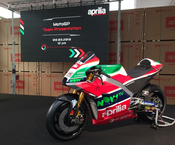MotoGP - Presentata la nuova Aprilia RS-GP 2018