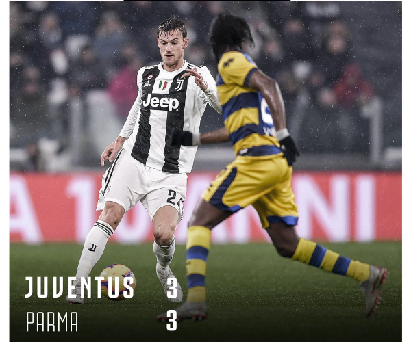 Serie A-La Juventus incappa nel pari contro un bellissimo Parma (3-3)