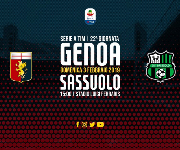 Serie A- Il Genoa a Marassi per la salvezza. Il Sassuolo vuole continuare a vedere Europa