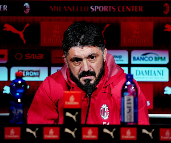 Milan, Gattuso in conferenza stampa: "Giocare contro la Roma non è mai facile"