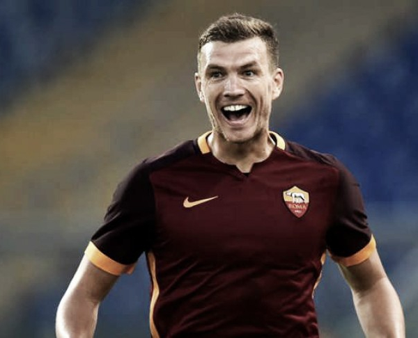 Edin Dzeko looks the part as he again finds the score-sheet for Roma