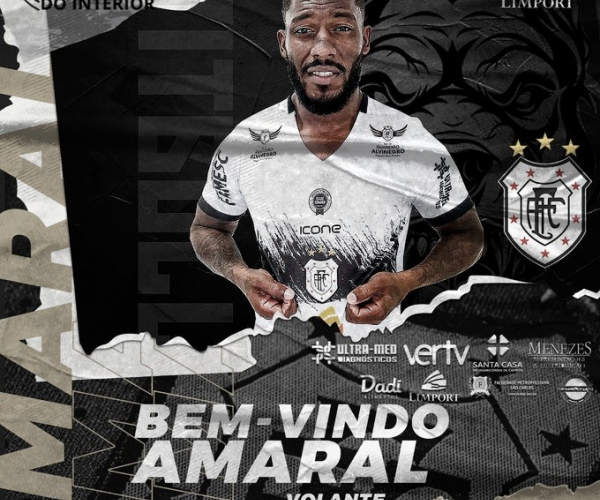 Americano anuncia contratação do volante Amaral, ex Flamengo