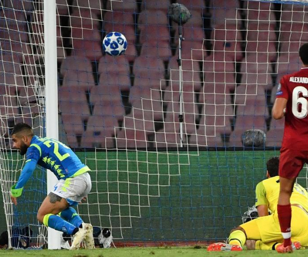 Insigne fa impazzire Napoli, vittoria al cardiopalma contro il Liverpool