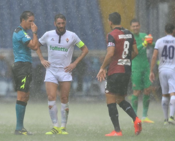 Serie A, la pioggia frena Genoa-Fiorentina: 0-0 e tante emozioni dopo soli 28' di gioco
