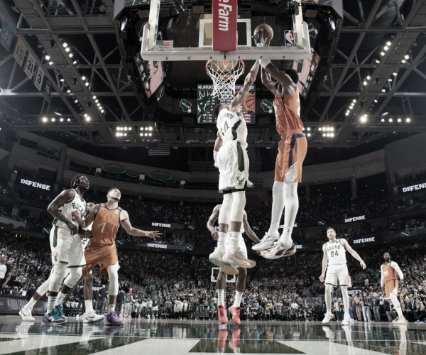 Em partida equilibrada, Bucks derrotam Suns e empatam série na NBA Finals