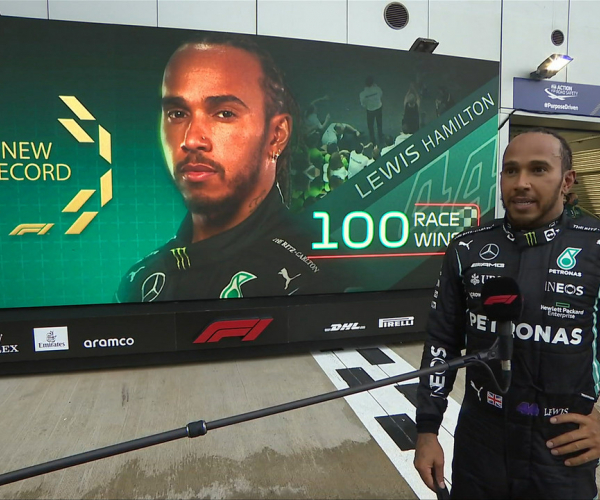 Lewis
Hamilton consigue su victoria #100 en fórmula 1 y recupera el liderato del
mundial
