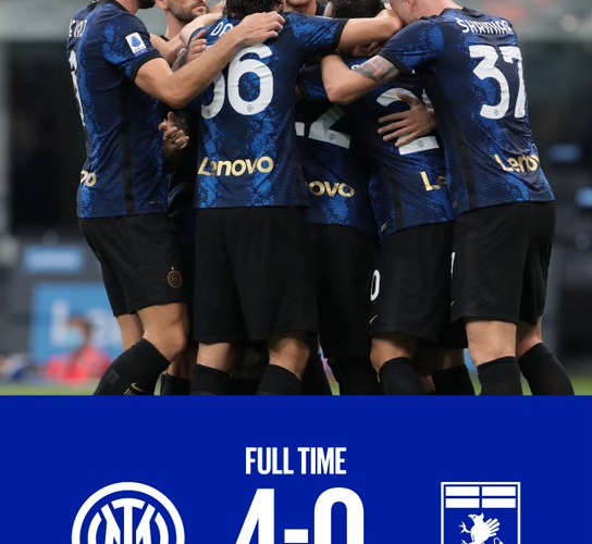 Serie A - L'Inter inizia con una vittoria: battuto il Genoa per 4-0