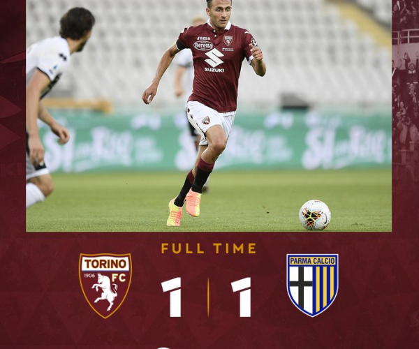 Serie A- Tra Torino e Parma finisce 1-1