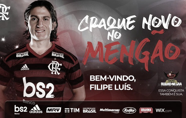 Flamengo anuncia contratação de Filipe Luís, que comemora: "Meu sonho de criança"