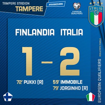L'Italia vince contro la Finlandia: azzurri ad un passo dalla qualificazione all'Europeo 2020 (2-1)