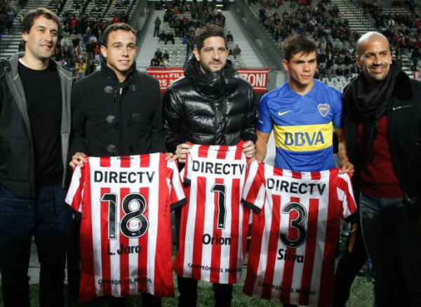 Jara, Orión y Silva reconocidos por el club