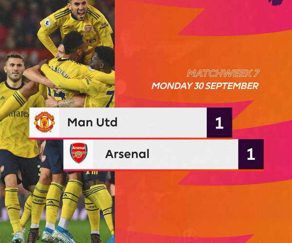 Premier League Monday Night-Pareggio tra United e Arsenal in una partita piacevole
