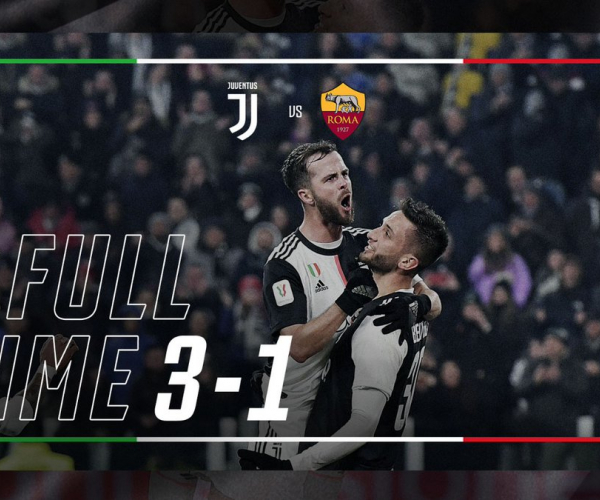 La Juventus vola in semifinale di Coppa Italia. Battuta la Roma 3-1