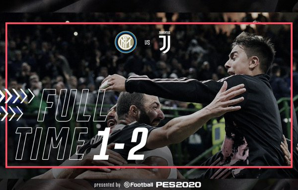  Serie A - La Juventus batte l'Inter espugnagndo San Siro e vola in testa alla classifica (1-2)