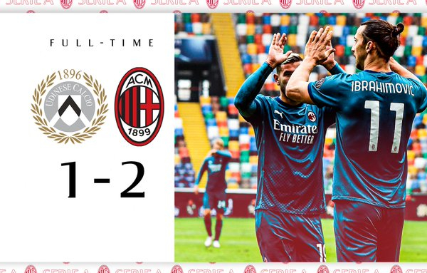 Serie A - Ibra Cadabra: il Milan vince contro l'Udinese per 2-1