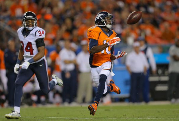 Emmanuel Sanders Catches 2 TD's As Broncos Fall To Texans 18-17