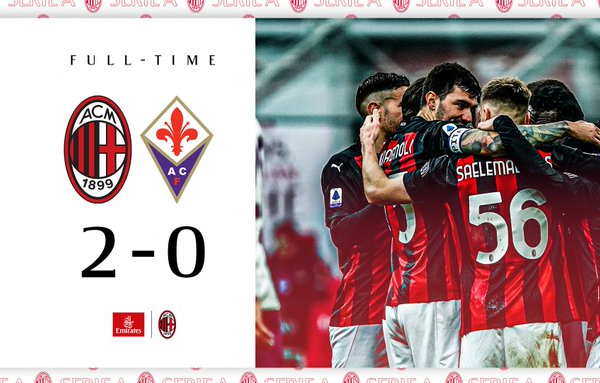 Serie A - Un Milan da primato: battuta la Fiorentina per 2-0
