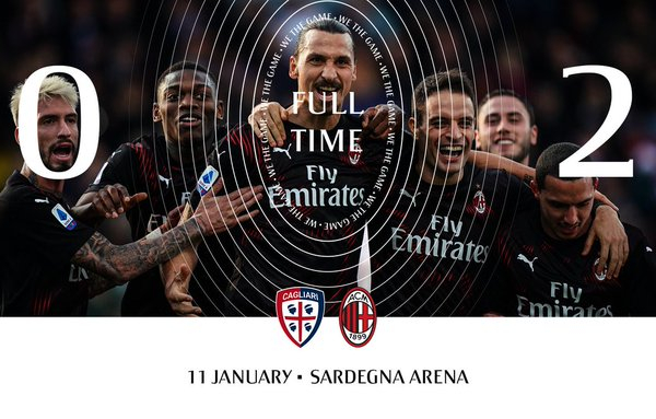 Serie A - Il Milan cambia modulo e torna alla vittoria: battuto il Cagliari per 2-0
