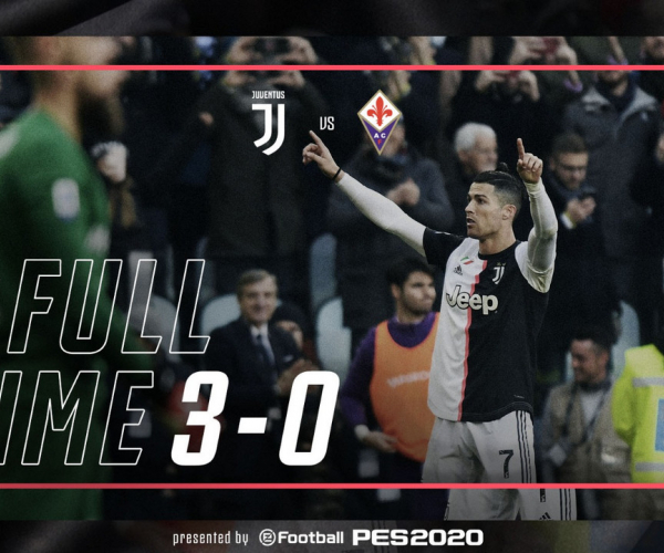 Doppio Ronaldo e De Ligt abbattono la Fiorentina: la Juventus vince 3-0