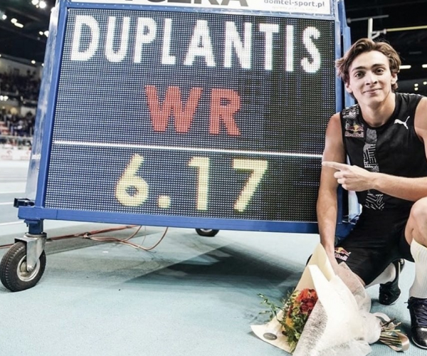 Duplantis breaks pole vault record at the age of 20