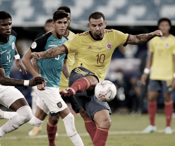 Cardona marca, e Colômbia bate Equador na estreia da Copa América 2021