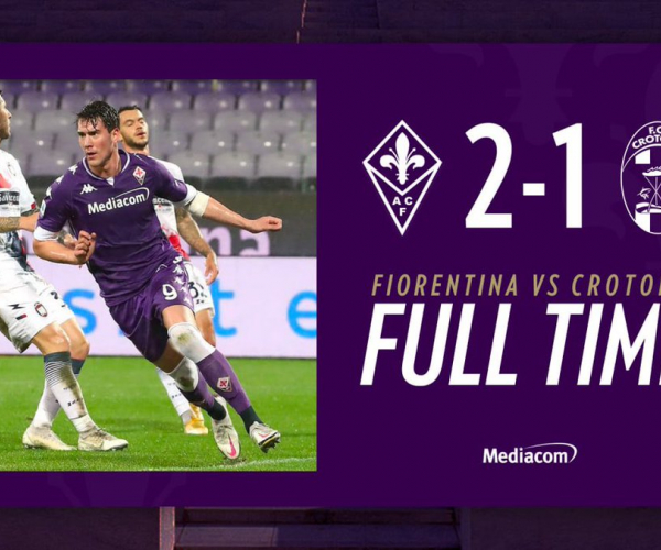 La Fiorentina vede la salvezza: per il Crotone sconfitta 2-1 e baratro vicino