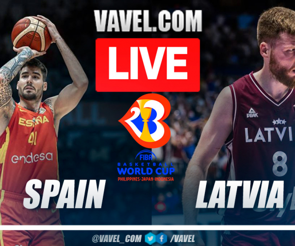 Highlights and baskets of Spain 69-74 Latvia in FIBA World Cup 2023