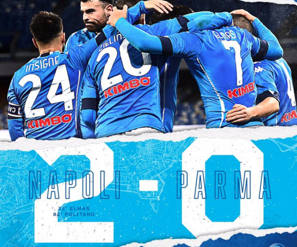 Serie A - Il Napoli batte il Parma per 2-0