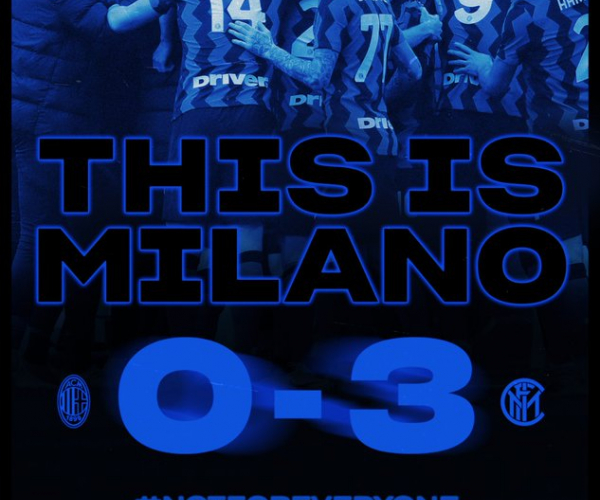 Il derby è dell'Inter: 3-0 contro il Milan 