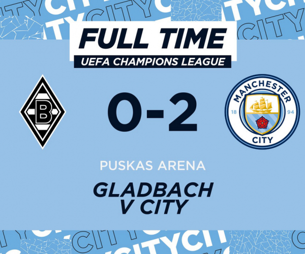 Il City si avvicina al passaggio del turno: 2-0 in Germania al Borussia Gladbach